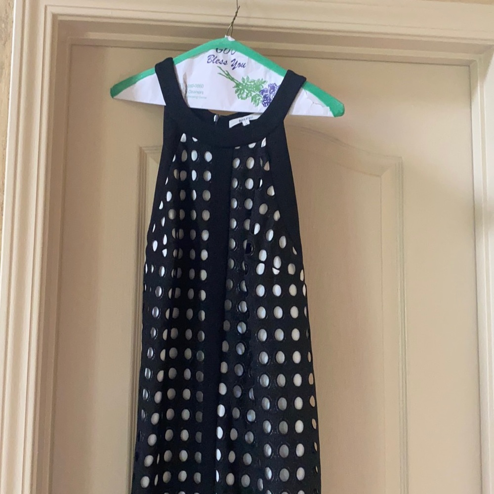 Short black and white dress